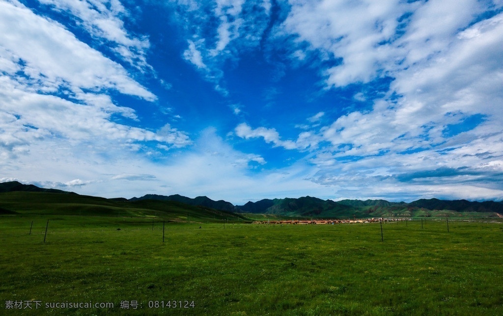 桑科草原 桑科 草原 甘肃 夏河 蓝天 白云 旅游 风景名胜 国内旅游 旅游摄影
