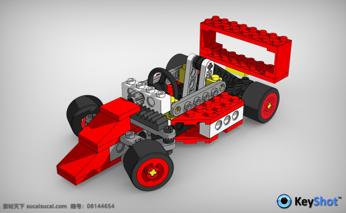 插件 的卡 通 渲染 玩具车 keyshottoon 3d模型素材 其他3d模型