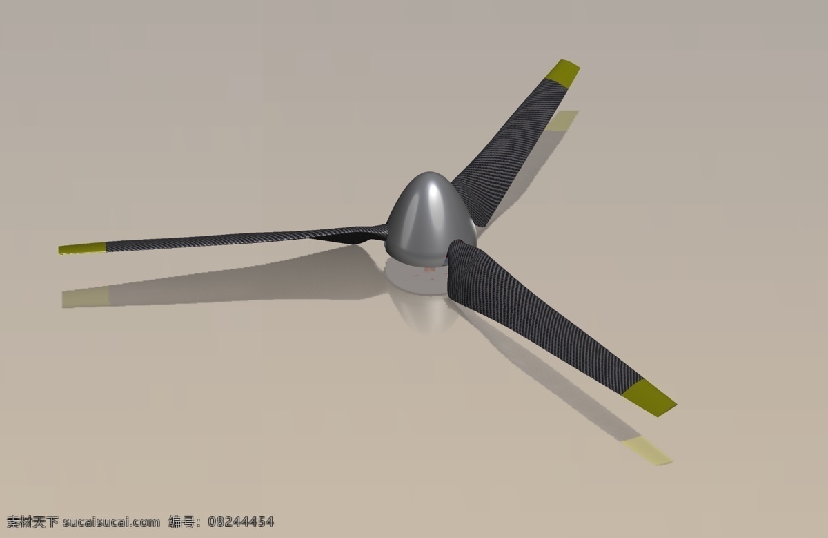叶 螺旋桨 超轻 变量 沥青 微光 3d模型素材 建筑模型