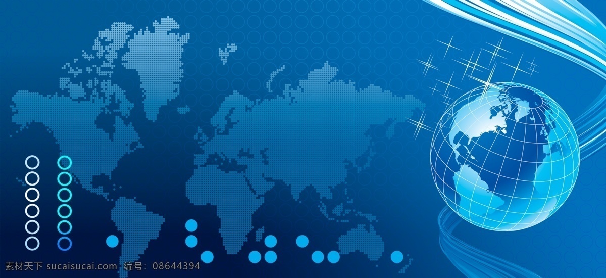 白色线条 地球 广告设计模板 花纹 蓝色线条 世界地形图 星光 科技 背景 设计素材 模板下载 红色圆圈 蓝色圆圈 源文件 海报背景图