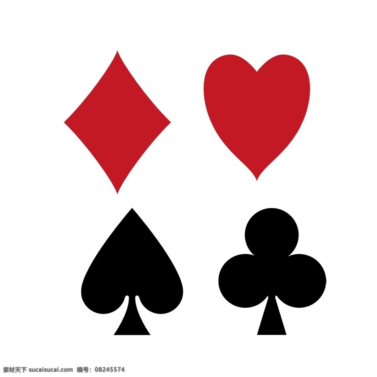 扑克 扑克标志 爱心 方片 黑头 梅花 扑克牌设计