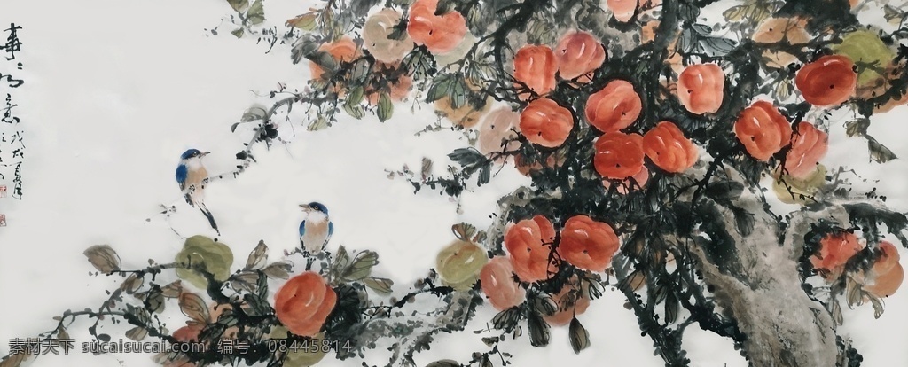 国画 花鸟画 写意画 水墨 挂画 小品 文化艺术 美术绘画