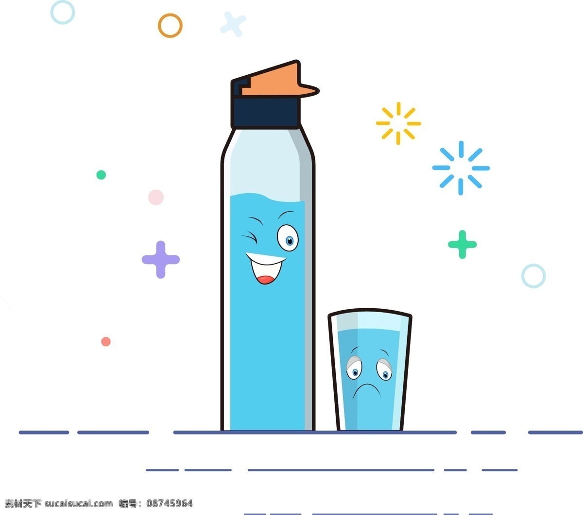 meb 风格 卡通 手绘 热水瓶 水杯 矢量 小 图标 卡通手绘 小图标 meb风格