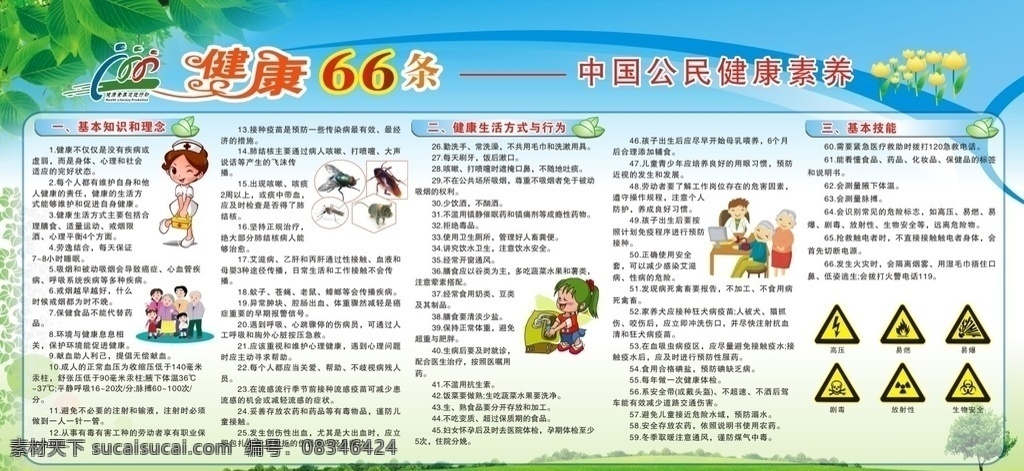 健康 素养 条 中国公民 健康教育 宣传展板 医院宣传栏 保健宣传 医疗宣传栏 社区卫生宣传 名片卡片