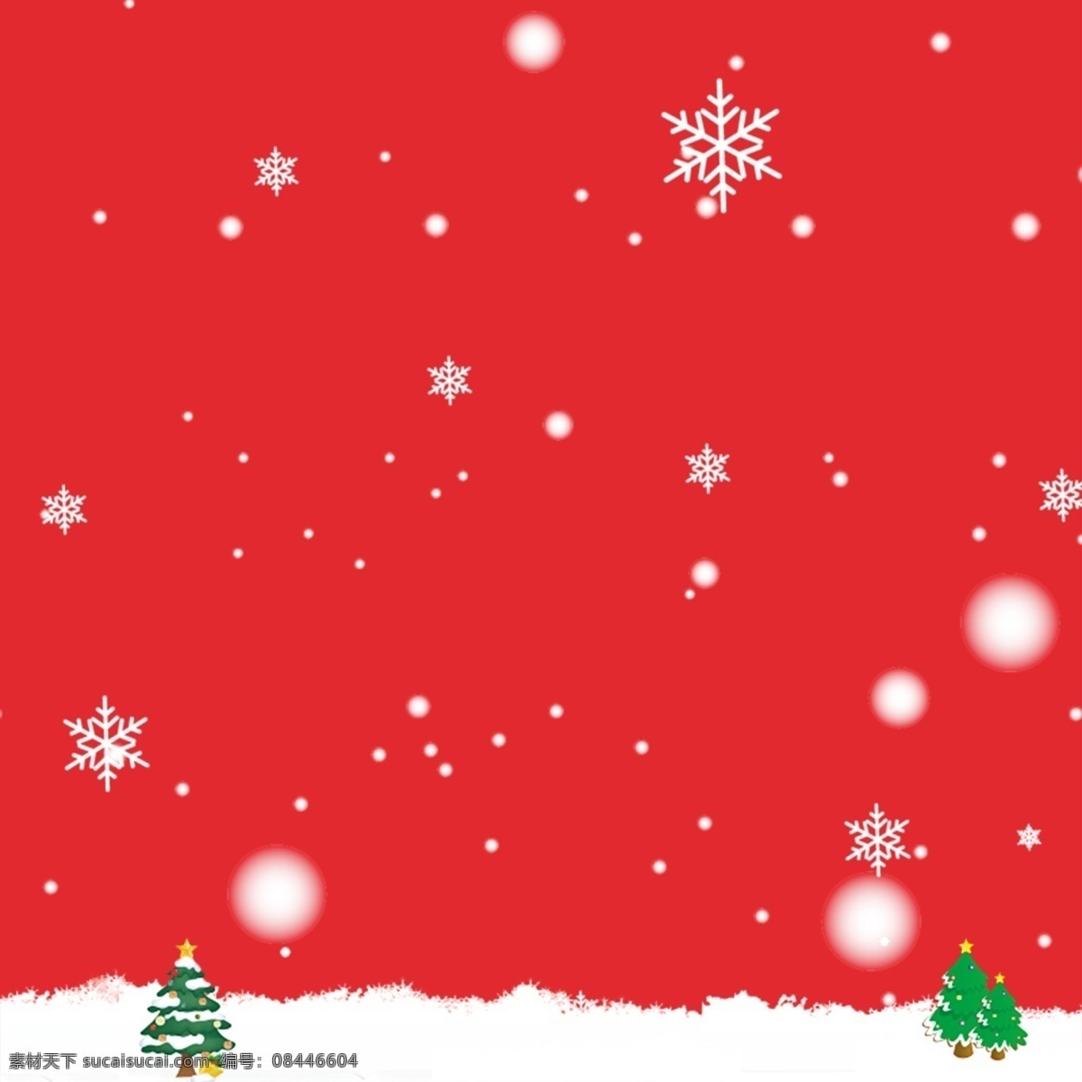 白色 雪花 红色 主 图 背景 圣诞树 白色雪花 红色背景 主图背景 背景素材 直通车