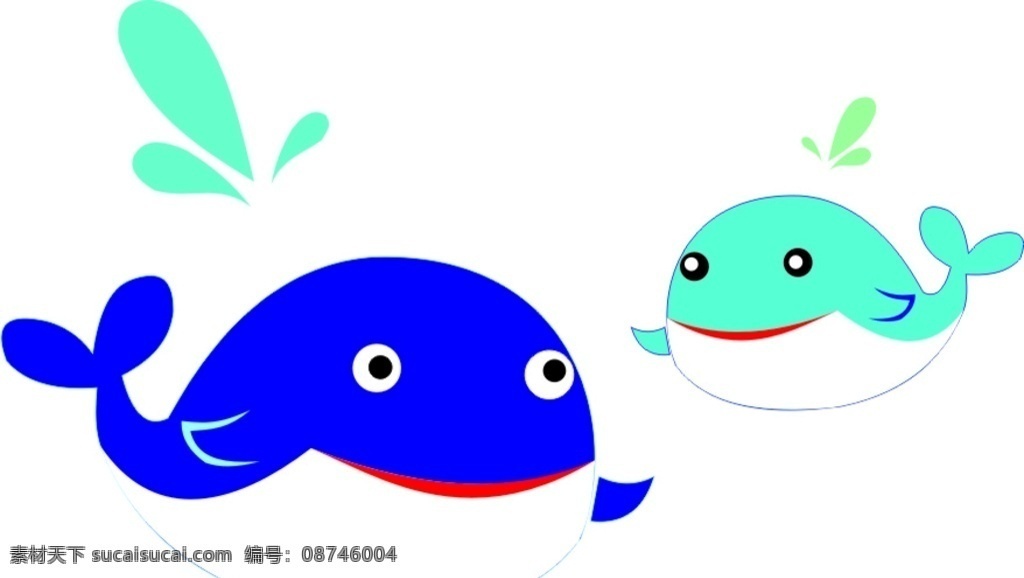 卡通海豚 卡通 海豚 可爱 动物 微笑 卡通设计