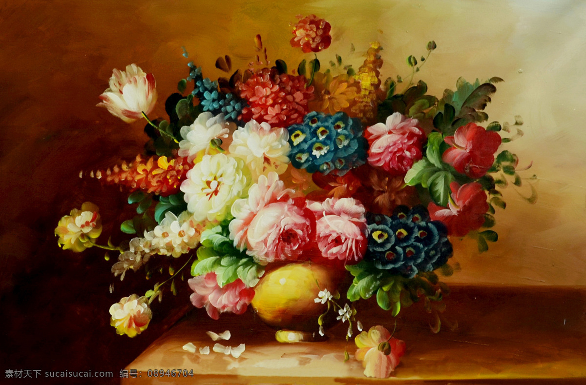 蝴蝶花 花朵 花卉 花木 花瓶 绘画书法 玫瑰 美术 花香四季 油画 鲜花 牡丹 蔷薇 争艳 油画艺术 油画作品40 文化艺术 装饰素材