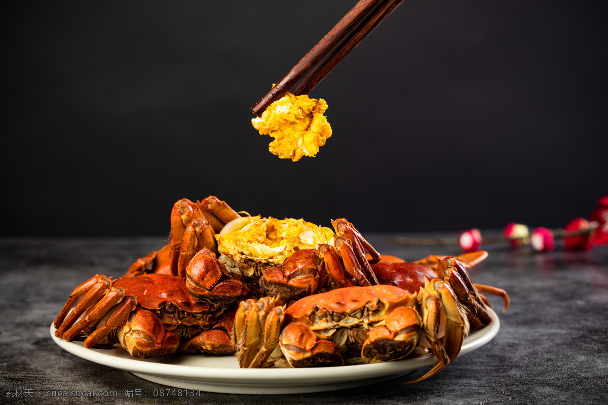 美味的螃蟹 美味 螃蟹 大螃蟹 辣椒 蟹黄 海鲜 美食图片 餐饮美食 传统美食