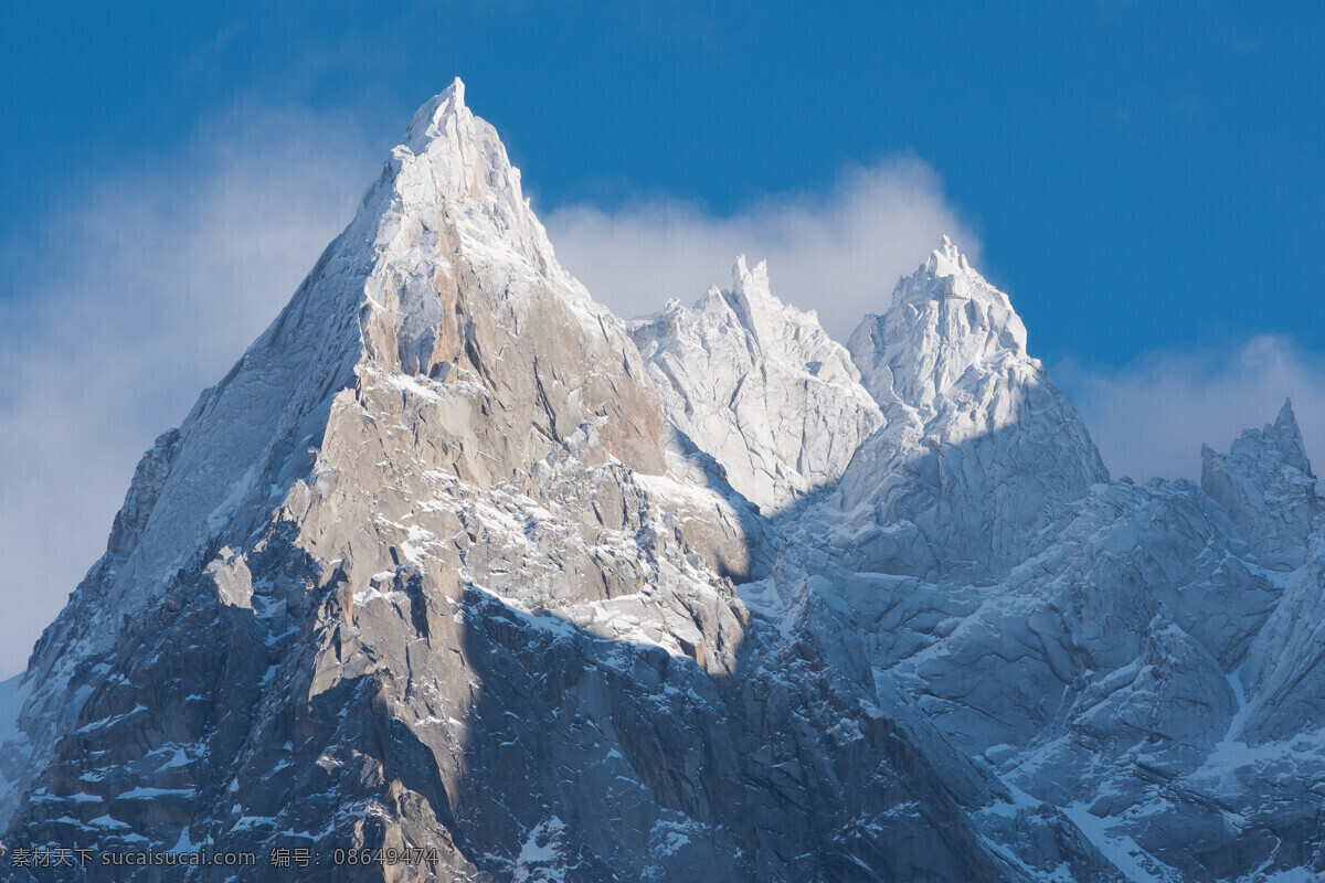 雪山顶部景色