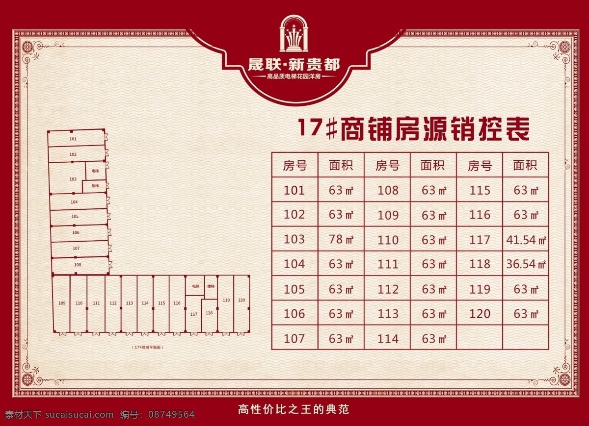 销控 展架 蓝色 房源 房地产