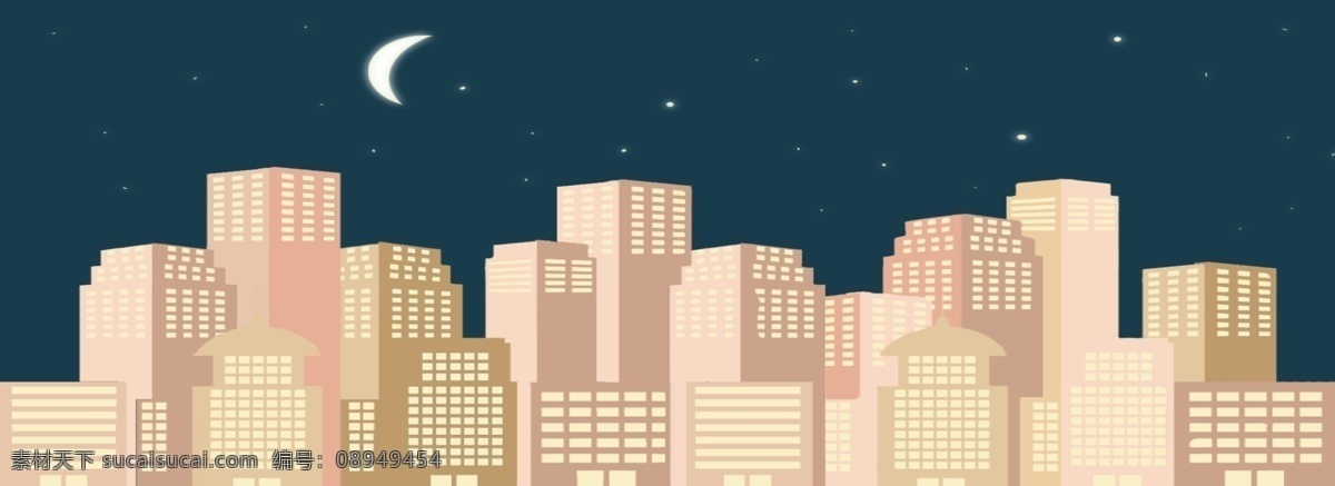 都市 黑夜 城市 夜景 背景 夜色