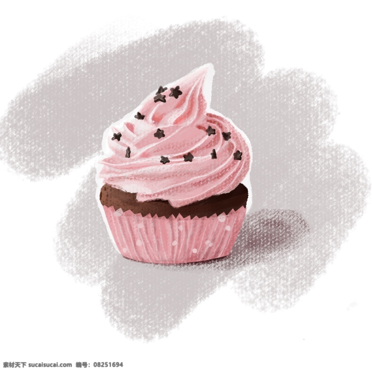 可爱 卡通 手绘 蛋糕 粉色 奶油 生活方式
