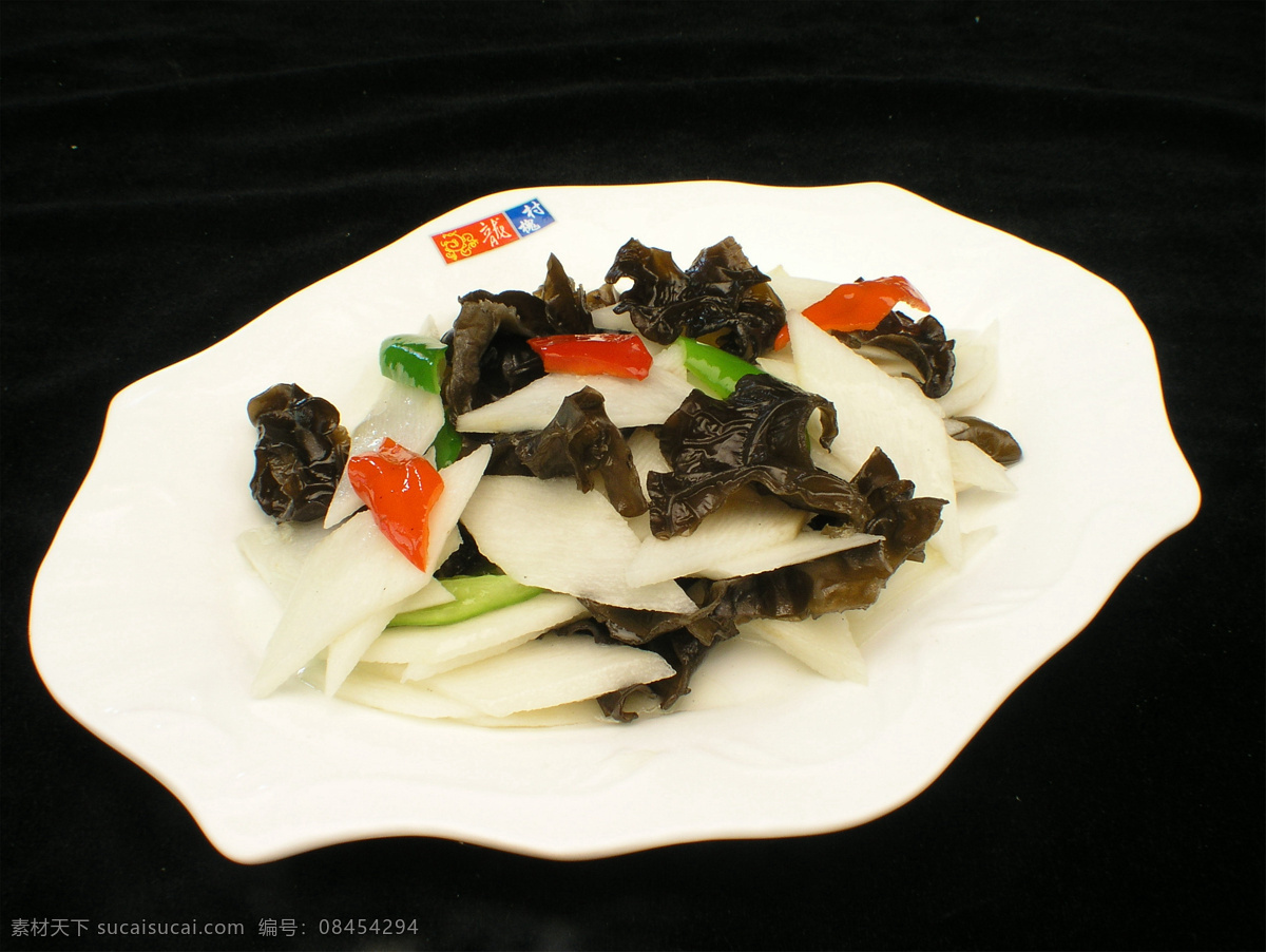 长山药炒木耳 美食 传统美食 餐饮美食 高清菜谱用图