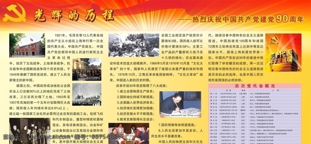 庆祝 建党 周年 光辉的历程 伟大 历程 中国 共产党 生日 历史 成就 发展 科学 纪念 建党节 节日素材 矢量