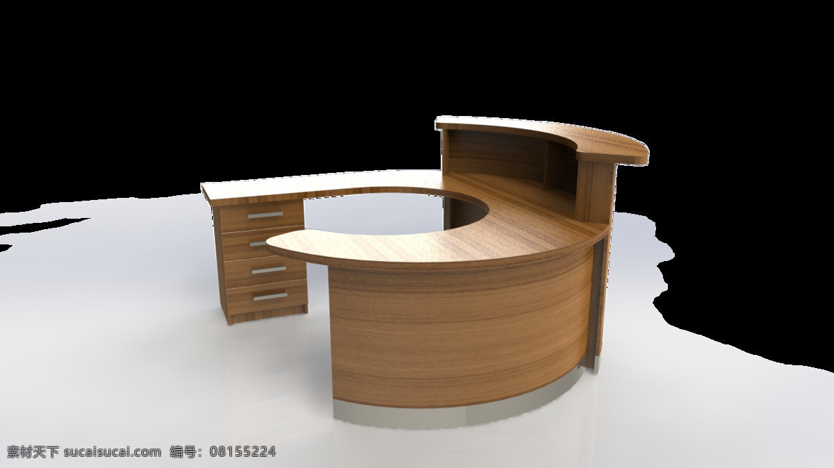 木制 办公 台面 家具 木 桌子 板 3d模型素材 建筑模型