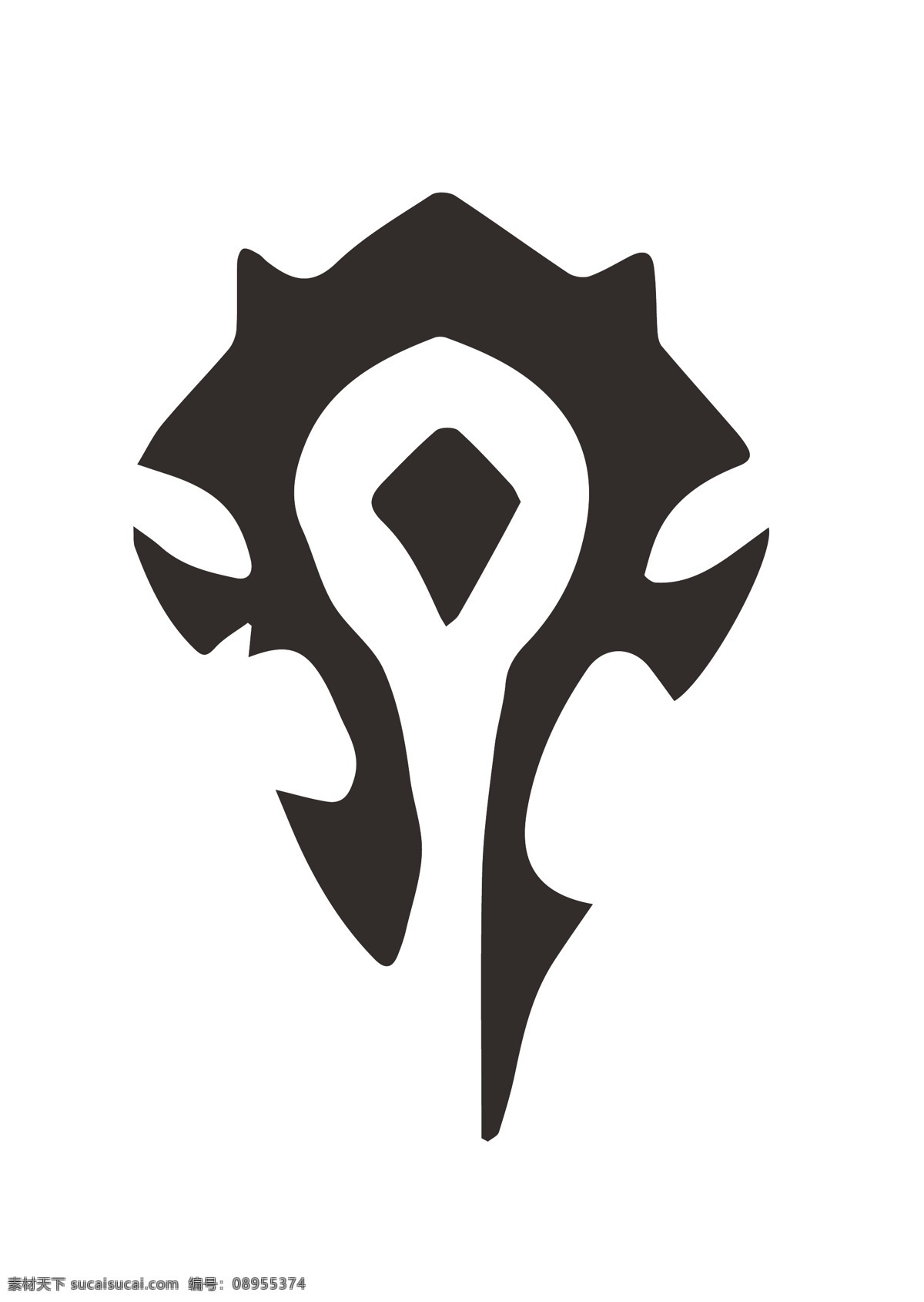 魔兽世界部落 徽记 黑白 图标 部落 魔兽世界 标志图标 其他图标
