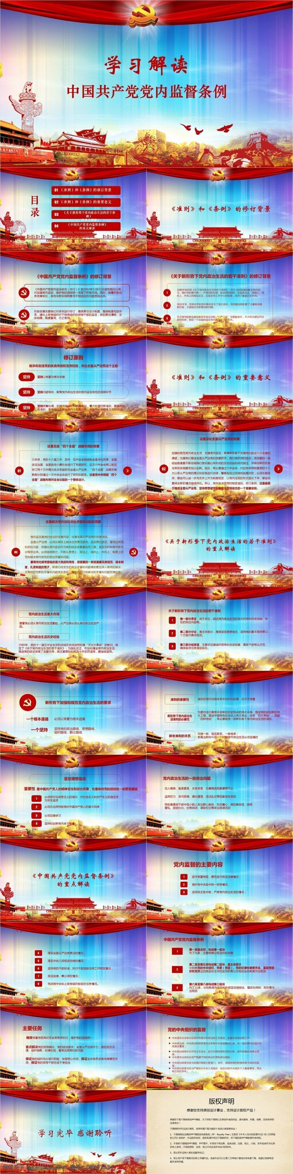 学习 中国共产党 党内 监督 条例 模板 范本 单位 党内监督条例 机关 解读 政府 准则