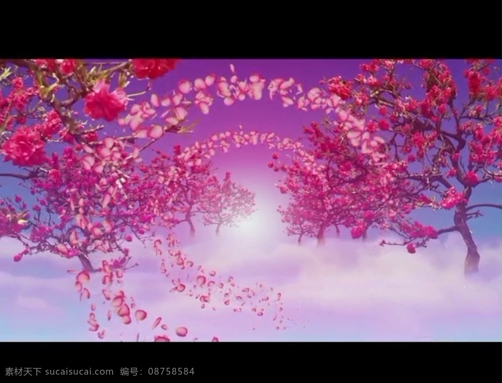 花朵 背景 视频 花朵视频素材 喜庆 节日 舞台 歌舞 led 视频素材 多媒体设计 源文件 mov