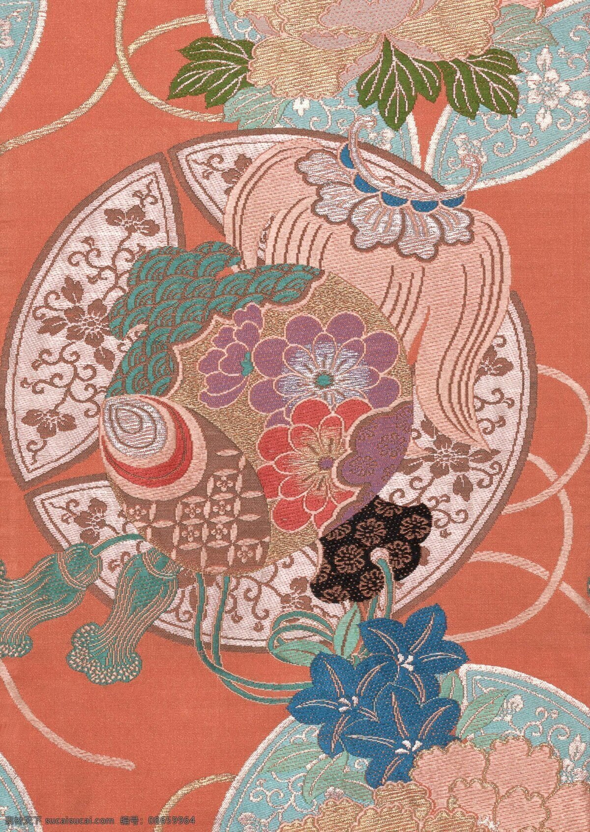 日本 底纹 花样 特色 鲜艳 明丽 背景图片
