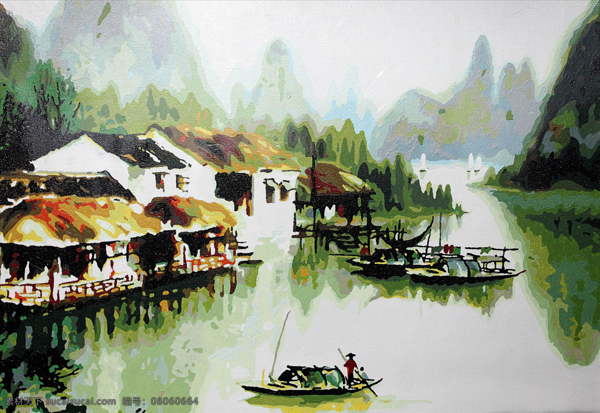 彩色 草地 船 倒影 灯塔 房屋 红叶 绘画书法 流水 人家 设计素材 模板下载 流水人家 油画 色彩 水 火烧云 云 夕阳 日出 景色 美景 植物 山水 意境 水墨 苏州 山 舟 诗意 中国风 文化艺术 家居装饰素材