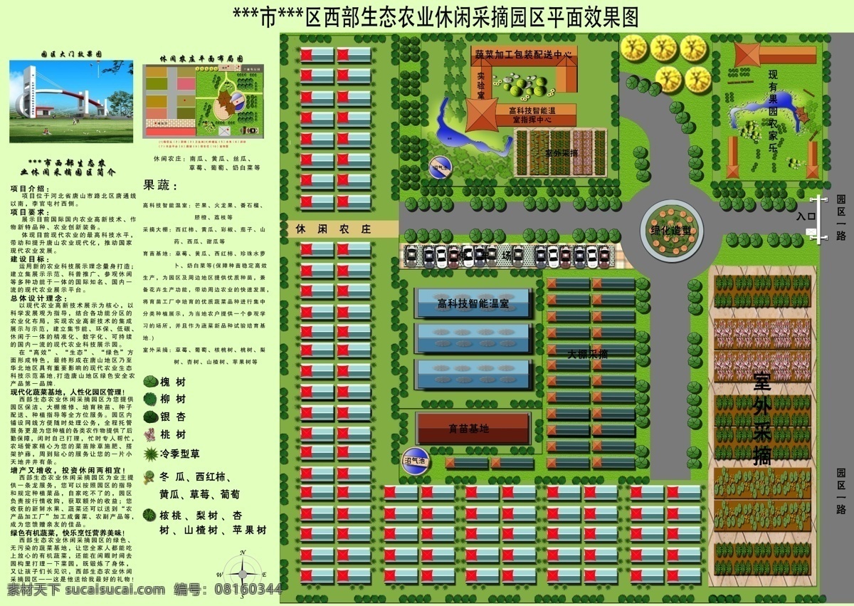 农业 平面 效果图 大棚平面图 绿色农业 景观效果图 建筑设计 环境设计 源文件