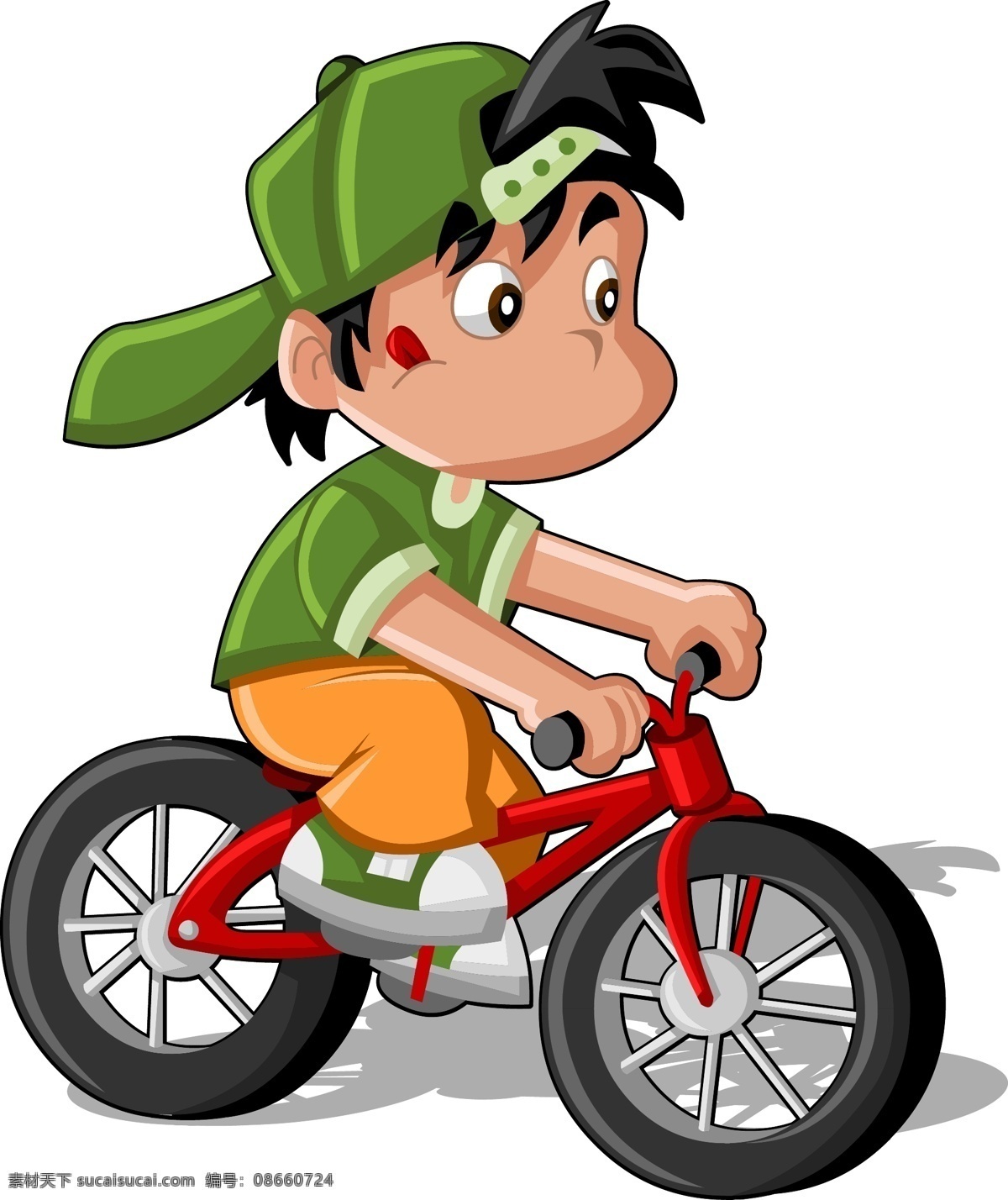 矢量 骑 平衡 单车 帅气 男孩 平衡车 自行车 透明元素 ai元素 免抠元素