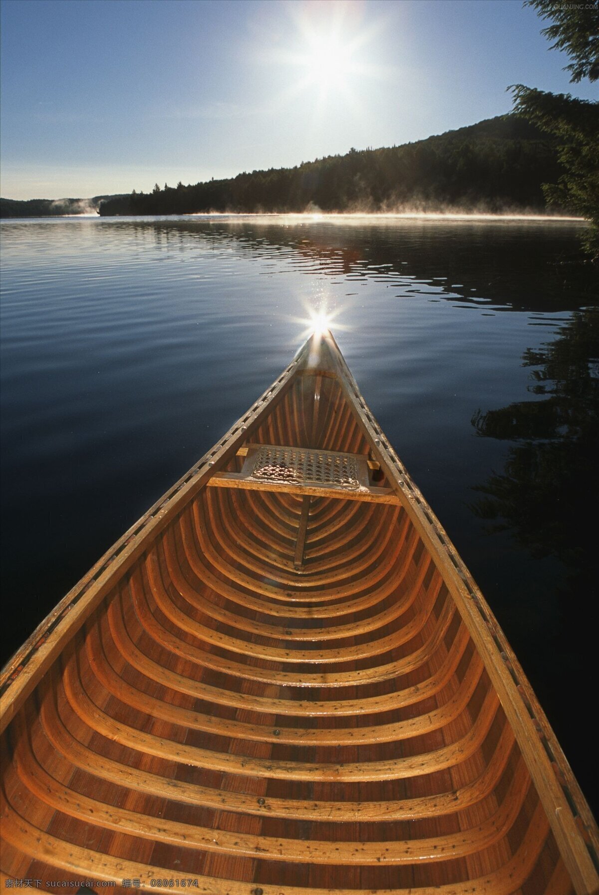 湖面 小船 设计素材 水面 阳光 水 风景 生活 旅游餐饮