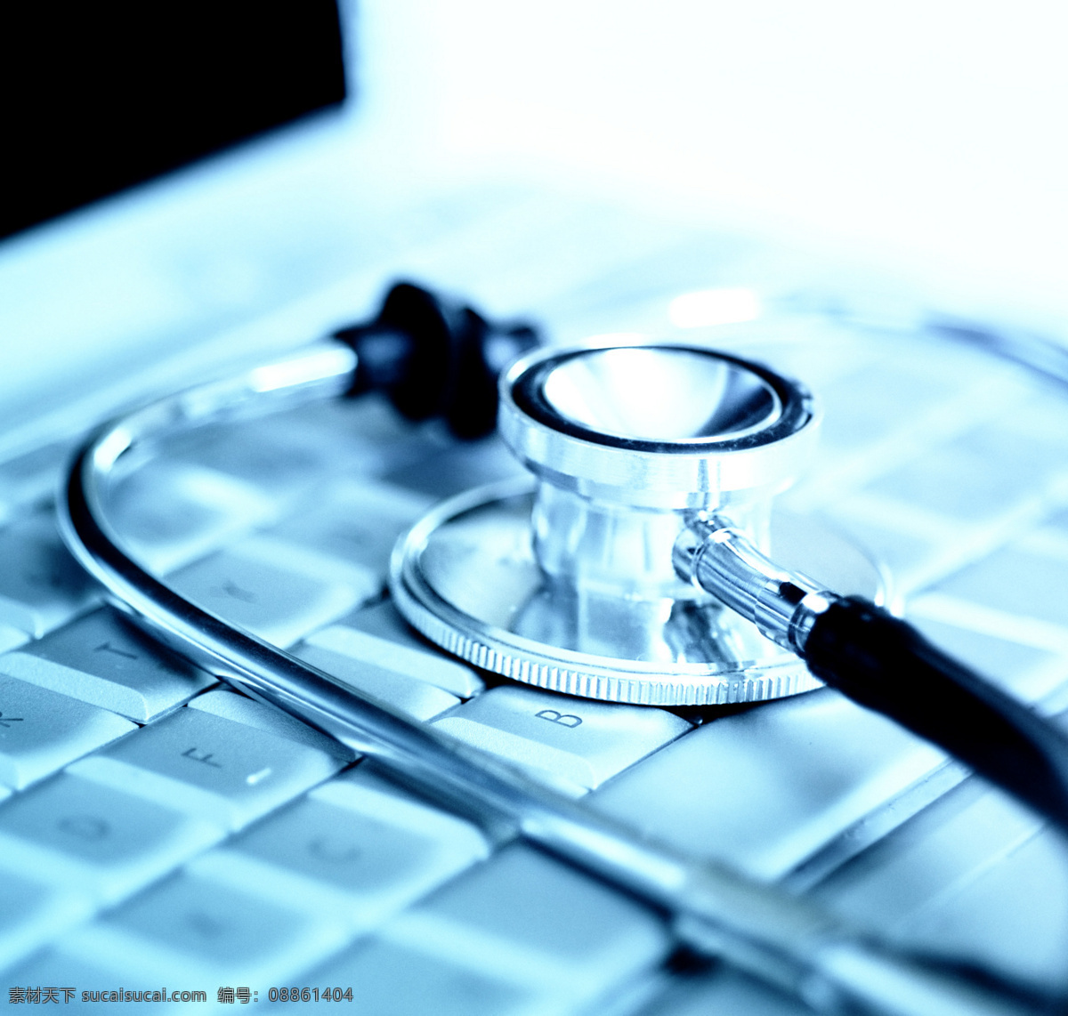 在线诊断 诊治 诊断 听诊器 治疗 医院素材 键盘 仪器 电脑数码 生活百科 白色