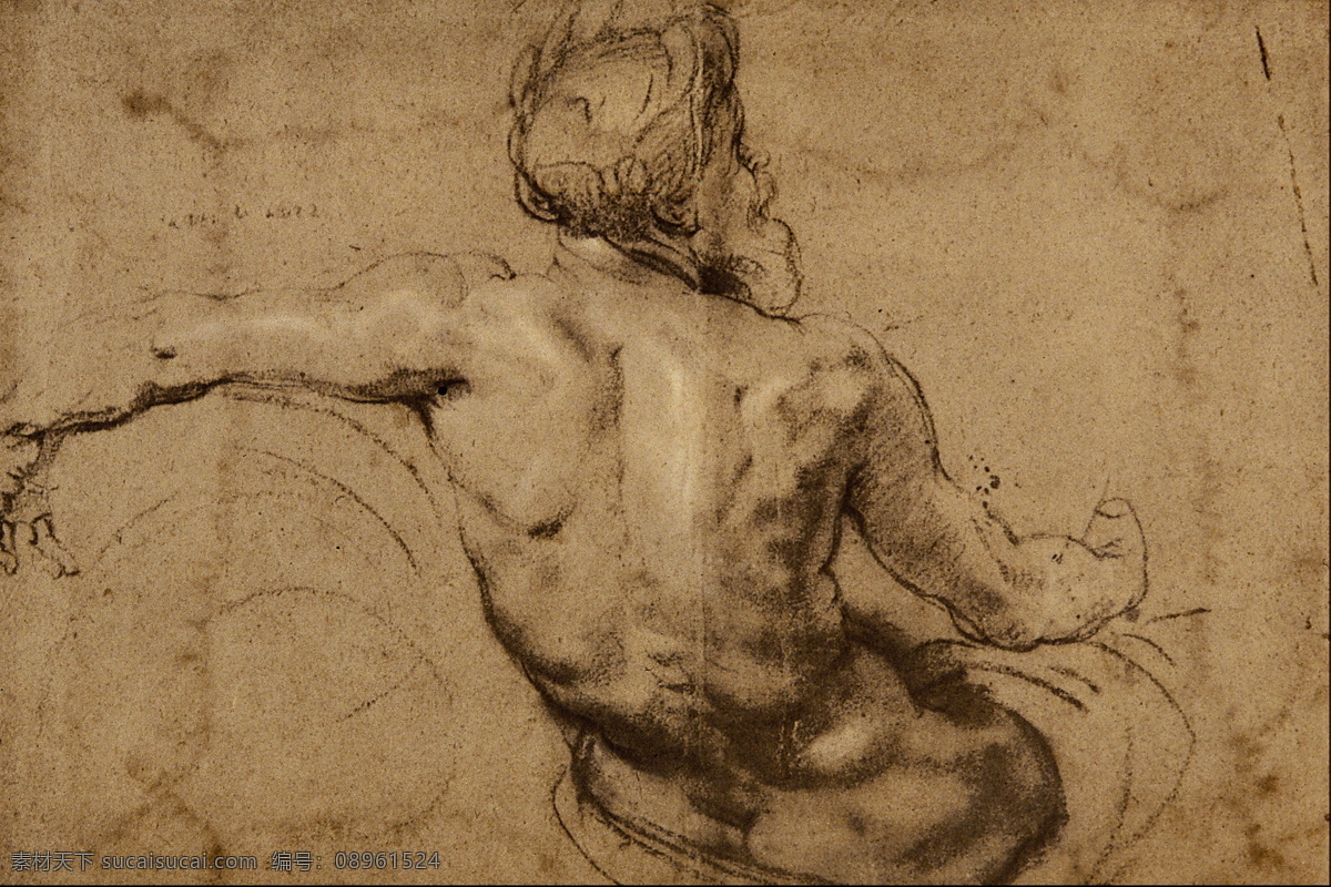 人体素描 人体画 素描速写 西洋美术 设计素材 人体专辑 书画美术 棕色