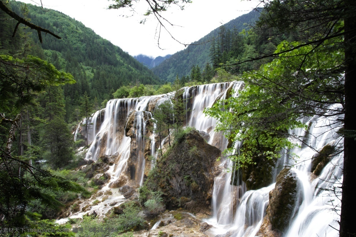 九寨沟 四川 瀑布 美景 水 诺日朗瀑布 旅游摄影 国内旅游