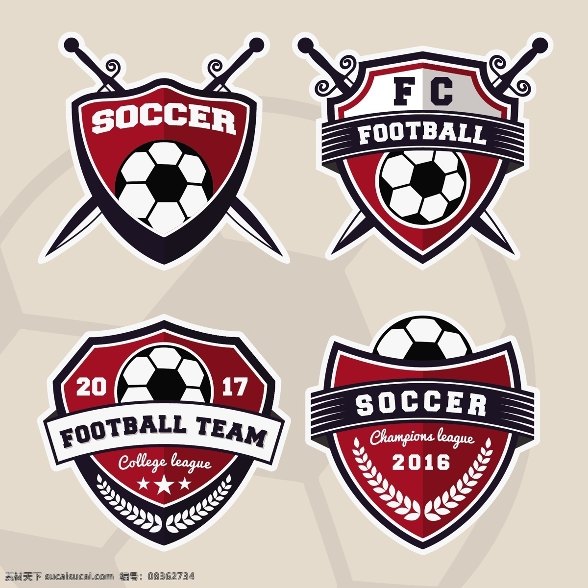 体育标志集合 标识 业务摘要 足球 体育 营销 企业 公司 品牌 抽象图案 形状 现代企业形象 身份 体育标识