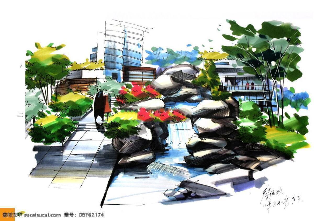 建筑 平面图 手绘图 图纸 城堡 建筑施工图 建筑平面图 欧式建筑 建筑效果图 手绘施工图 小区 绿化 效果图