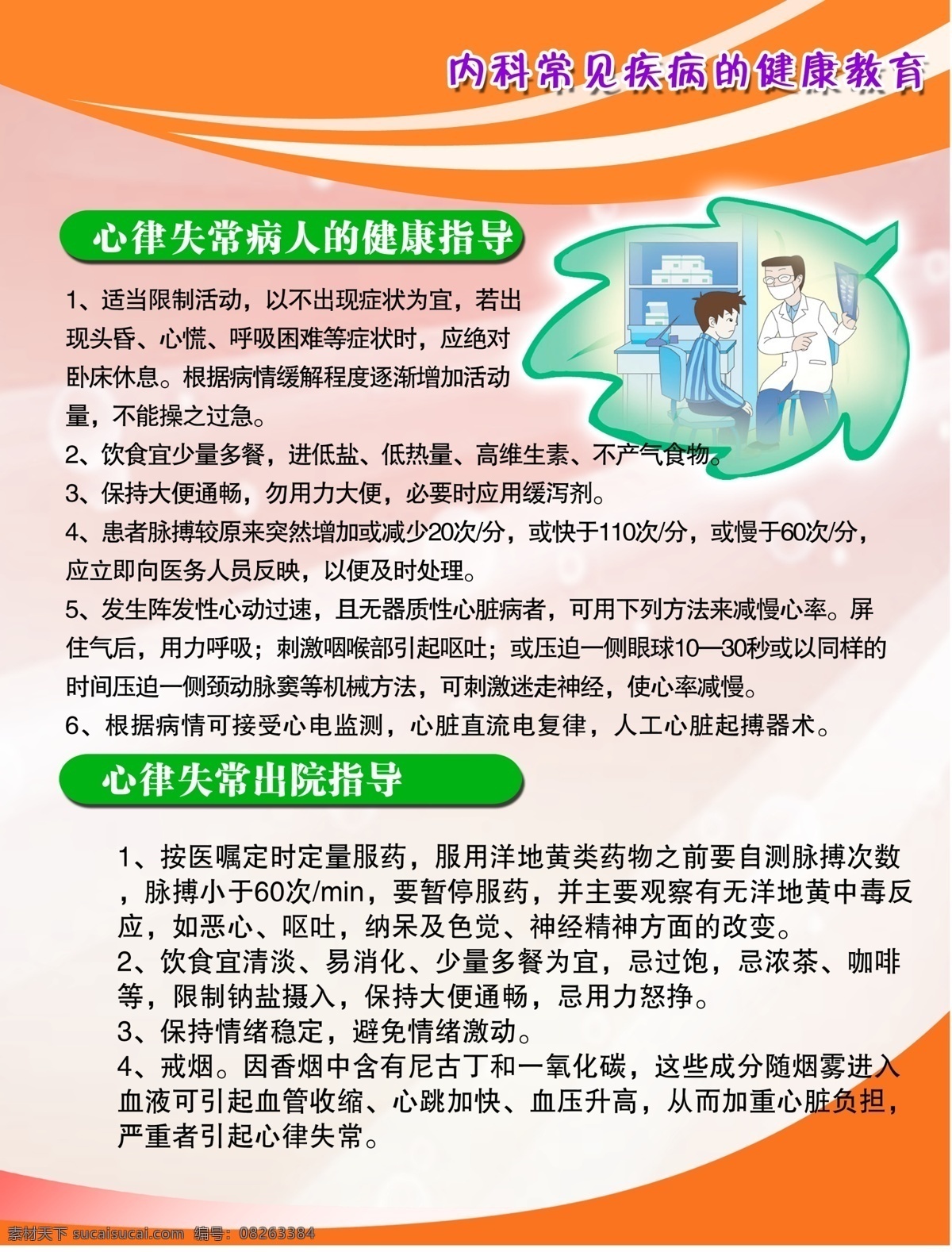 内科 常见疾病 健康教育 心律失常 医院 出院指导 分层