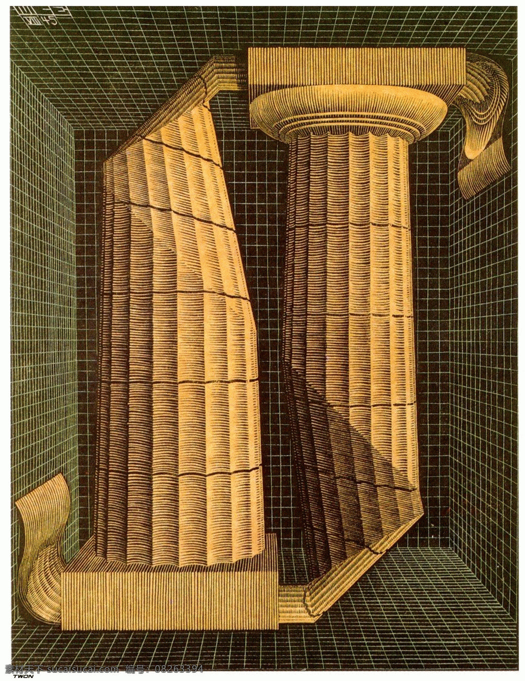 埃舍尔 视错觉 平面构成 绘画书法 文化艺术