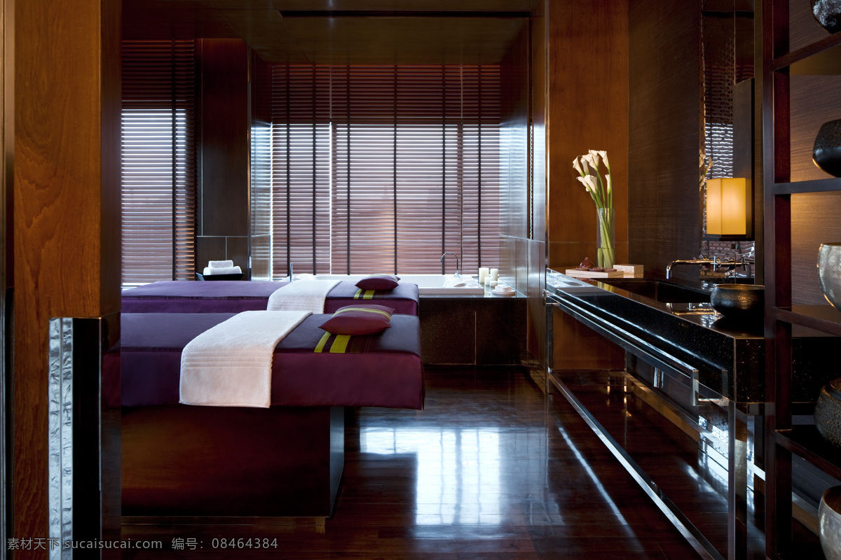 高端spa spa 会所 按摩 美容 高端会所 红木 奢华 浴缸 建筑园林 室内摄影