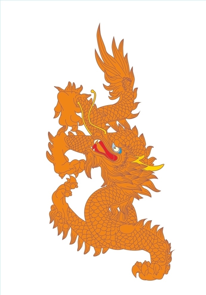 蛟龙 神话 文化 传统文化 古代神话 生肖 传说 矢量图 文化艺术