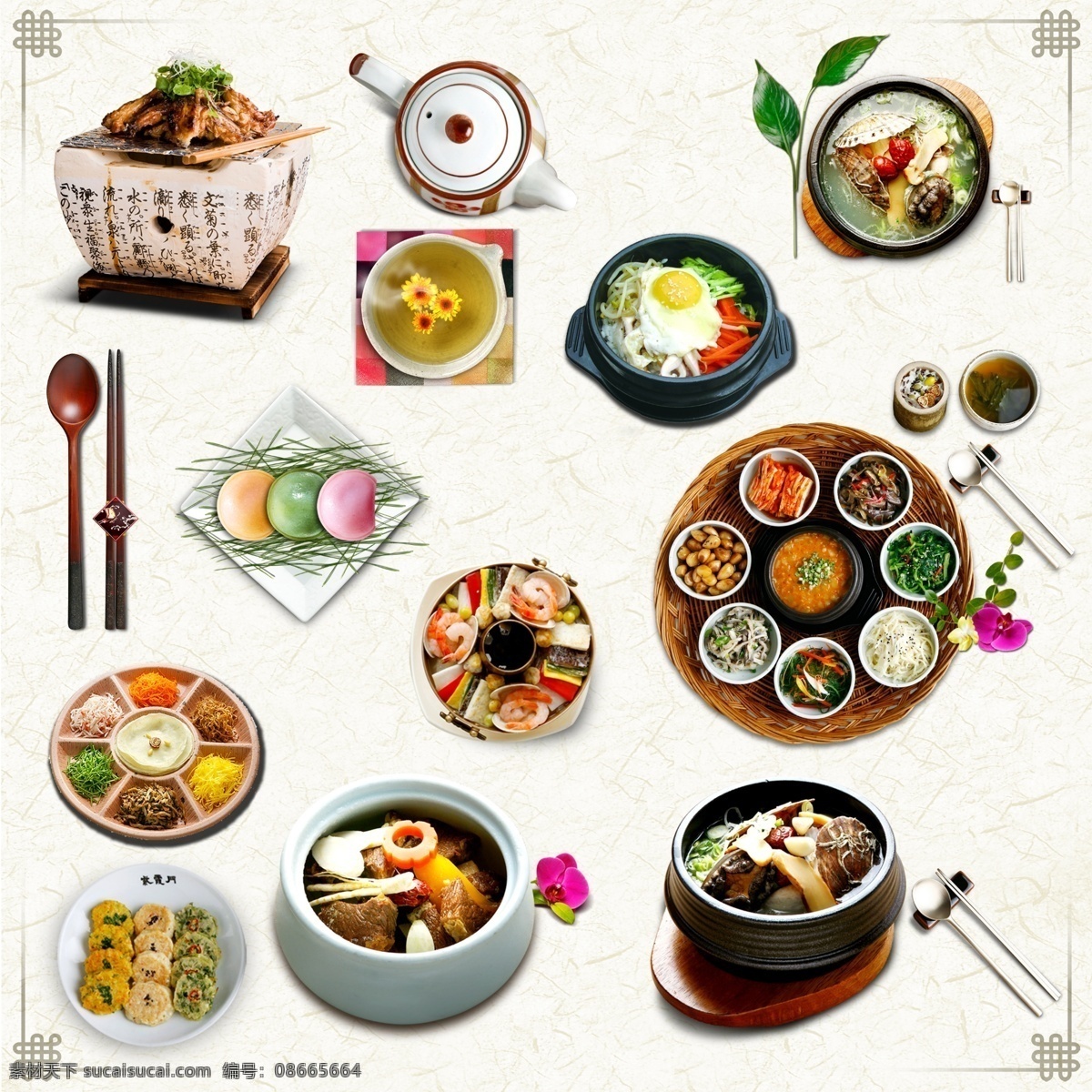 韩国美食 韩式美食 韩国食品 韩国食物 美食素材 食物素材 美食分层素材 石锅拌饭 韩式火锅 韩餐 大酱汤 韩式寿司 韩式参鸡汤 韩式茶点 韩国泡菜 韩式点心 阿里郎美食 平面素材 分层