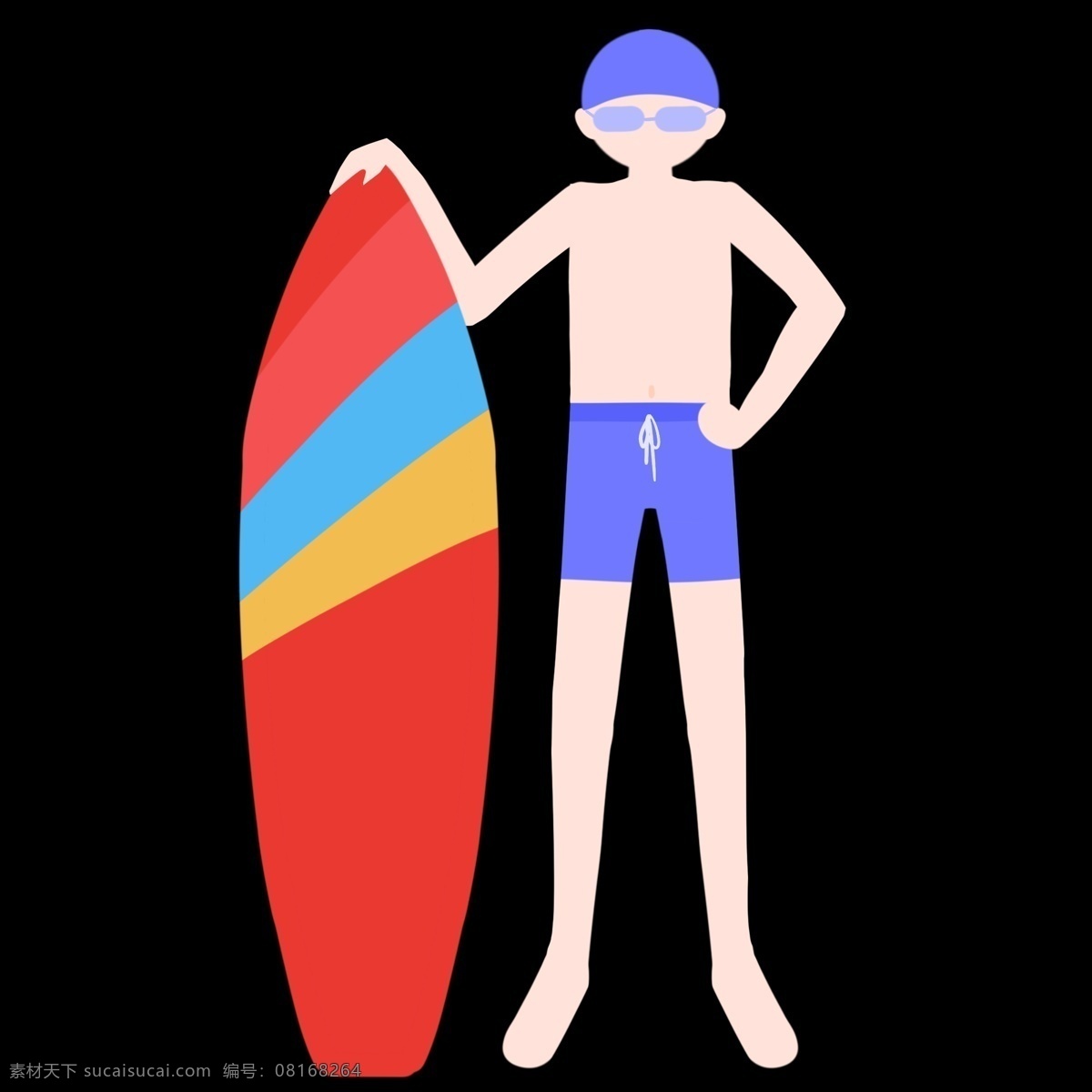 夏季 冲浪板 人物 运动 泳裤