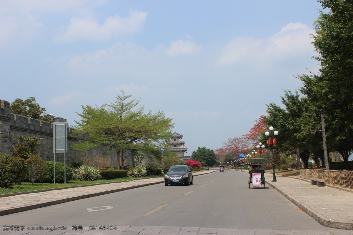 广东潮汕风景 潮汕 风景 旅行 广济桥 公路 天空 树 旅游摄影 自然风景