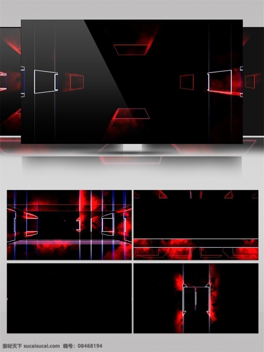 红光 动感 方块 动态 视频 光束 红色 激光 节目灯光 视觉享受 唯美背景素材 宇宙