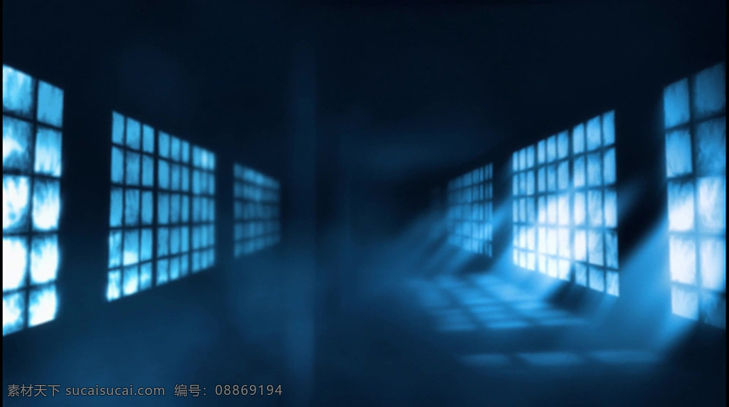 蓝色 光斑 走廊 视频 蓝色视频素材 光斑视频 走廊视频 光斑走廊视频 视频素材