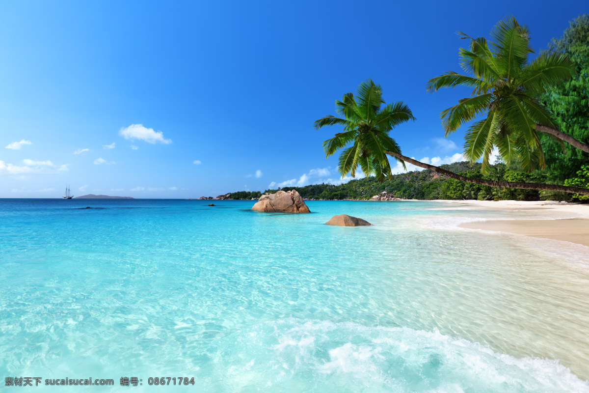 三亚 沙滩海边 风景 海边 椰子树海边 海水 美景 旅游摄影 国内旅游
