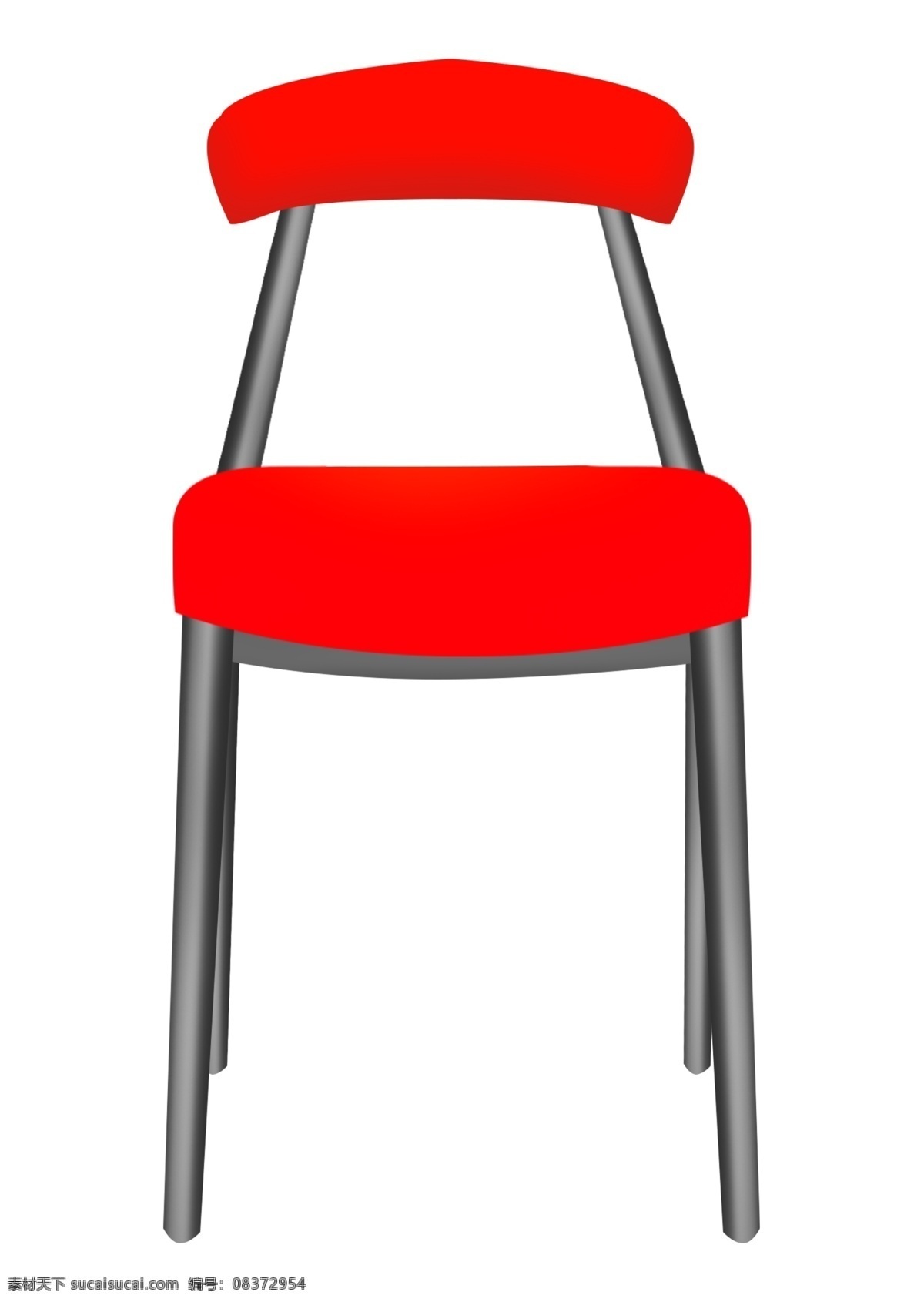 红色 家具 椅子 插画 红色的椅子 卡通插画 家具插画 椅子插画 精美椅子 精美家具 红色的坐垫