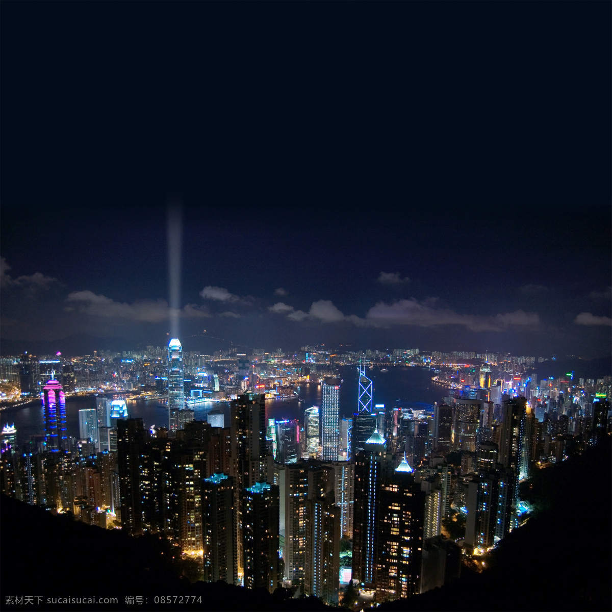 香港 城市 楼房 夜景 香港场景 夜间 灯光 高楼 高楼大厦 高清图片 城市风光 环境家居