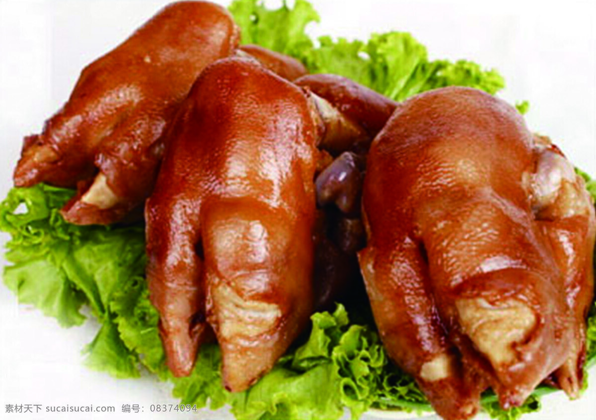 猪蹄子 荤食元素图片 荤食 元素 肉 青菜 美食海报宣传