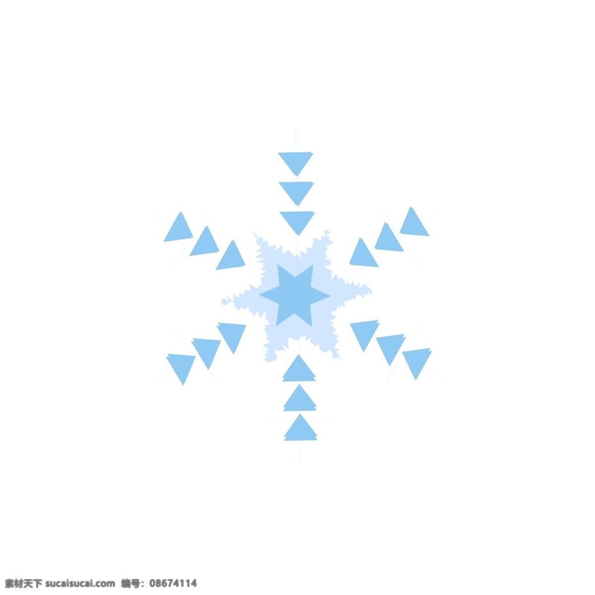 冬季 唯美 浪漫 蓝色 雪花