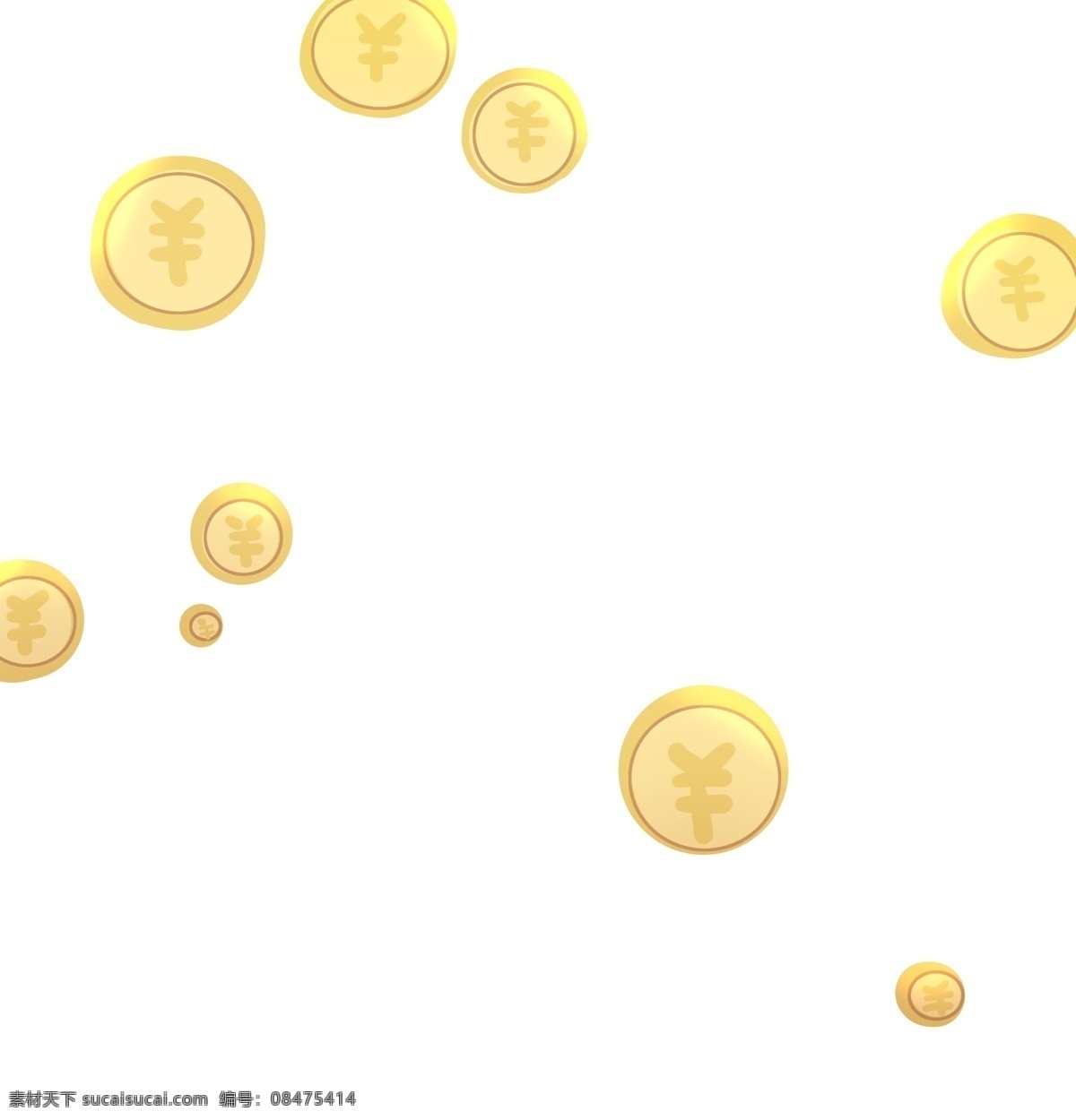 黄色 金币 金钱 飘落 黄色金币 金钱飘落 钱 发财