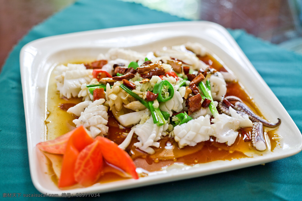 葱油鱿鱼 葱油 鱿鱼 蒸鱿鱼 蒸 海鲜 中餐 海味 大鱿鱼 家常菜 酒店菜 美食天地 餐饮美食 传统美食