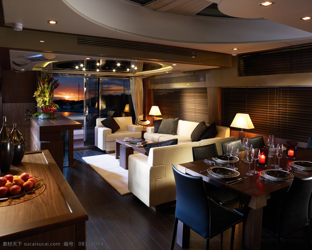 sunseeker03 sunseeker 内部 豪华 展现 黑色