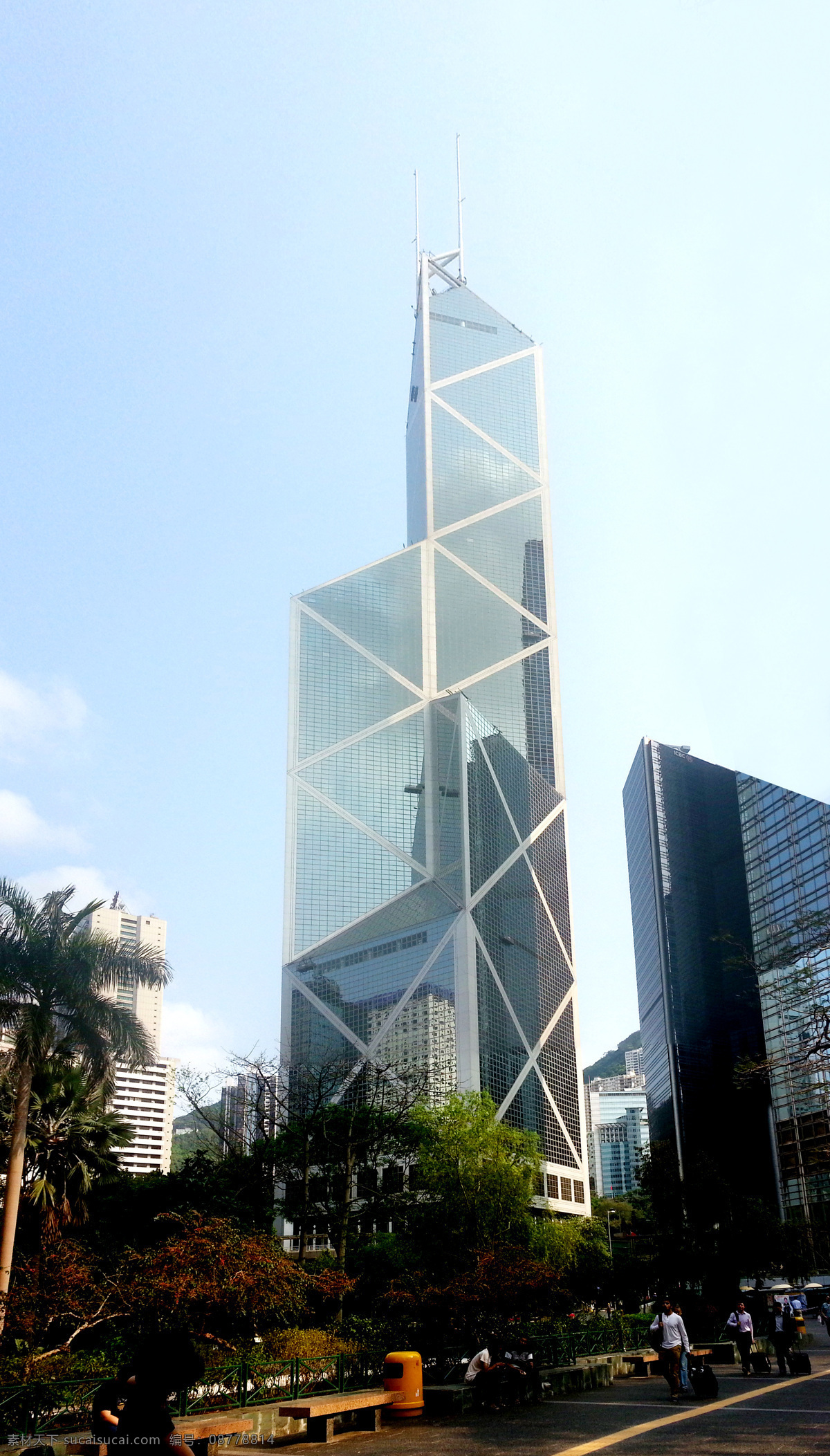 香港中银大厦 香港 香港城市建筑 中银大厦 香港城市风光 建筑景观 自然景观